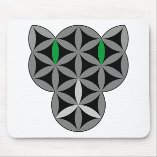 The Cat Of Life - Sacred Animals 02.Dark Mouse Pad