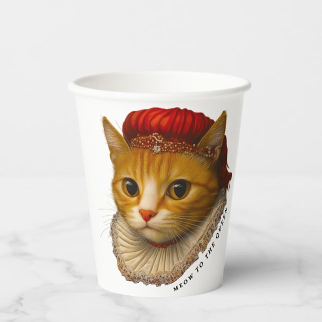 The Cat Queen Paper Cups (Front)