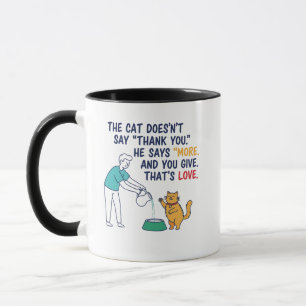 The Cat Says More" Ceramic Coffee Mug