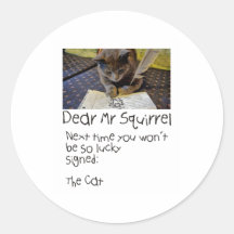 The CAT sends note to Squirrel
