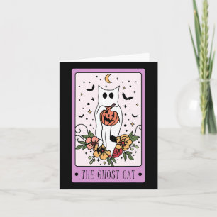 The Cat Tarot Card Ghost Halloween Pumpkin Cat Lov