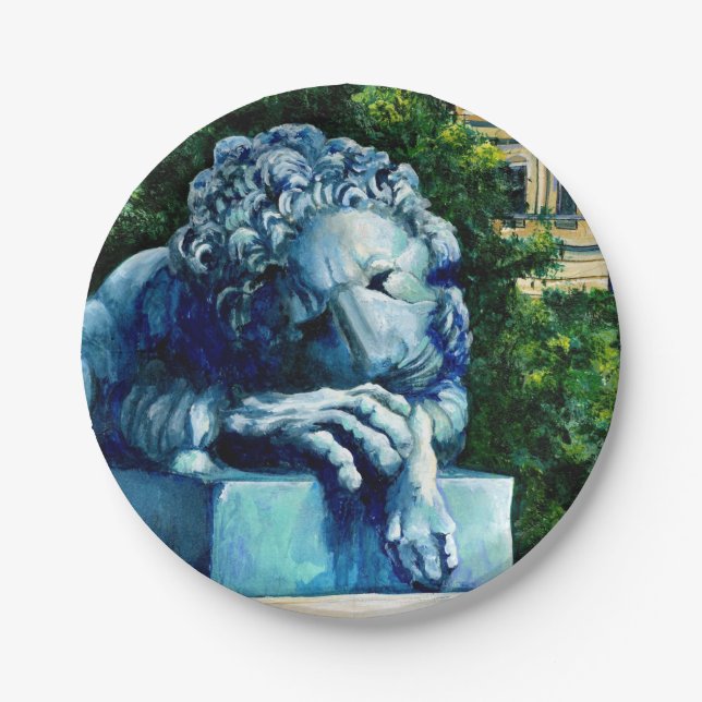 The Cat who ate the Canary Paper Plate (Front)