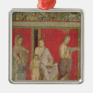 The Catechism with a Young Girl Reading Metal Ornament