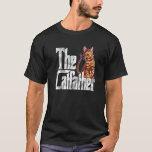 The Catfather Bengal Cat Father Mafia Whiskers Mal T-Shirt