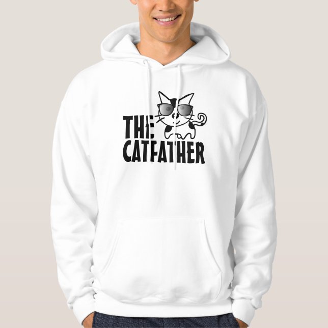 THE CATFATHER CAT DAD T-Shirts & Hoodies (Front)