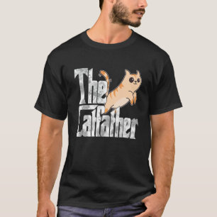 The Catfather Cute Cat Father Mafia Whiskers Male  T-Shirt