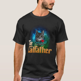 The Catfather Kitten Cat Dad Fathers Day T-Shirt
