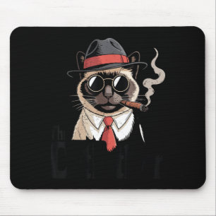 The Catfather Siamese Cat Dad Happy Father Day Gif Mouse Pad