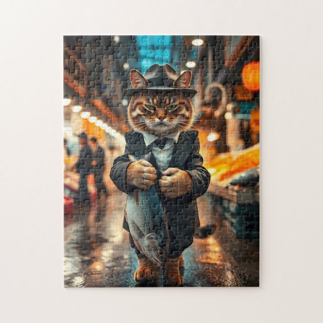 The Catfather's Catch Jigsaw Puzzle (Vertical)