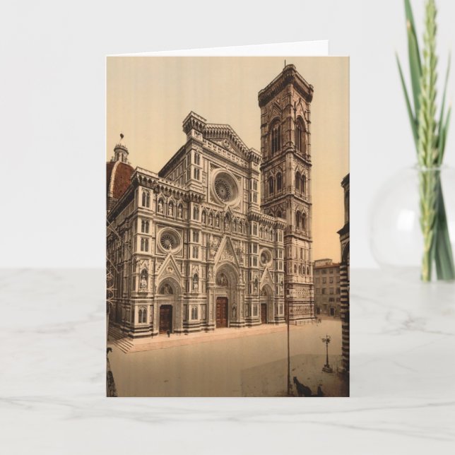 The Cathedral and campanile, Florence Holiday Card (Front)
