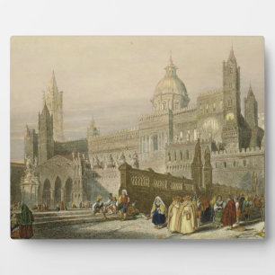The Cathedral at Palermo, Sicily, engraved by John Plaque