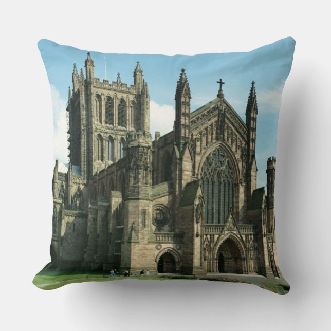 The Cathedral Church of the Blessed Virgin Mary an Throw Pillow (Front)