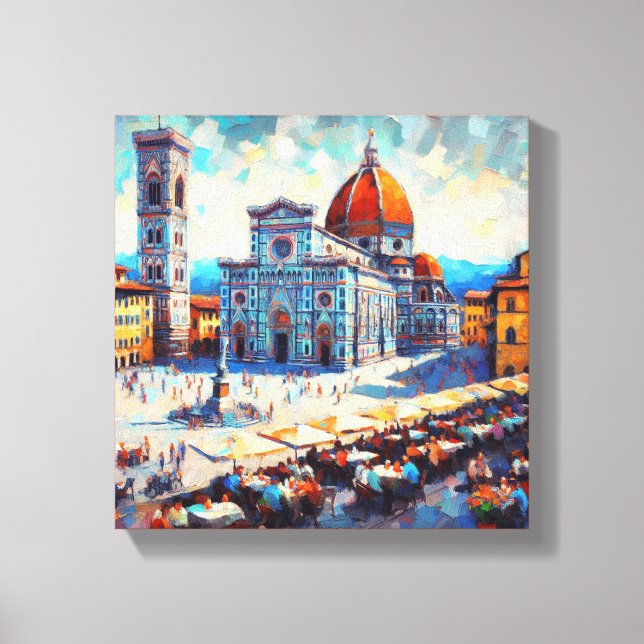The Cathedral of Florence, Canvas Print (Front)