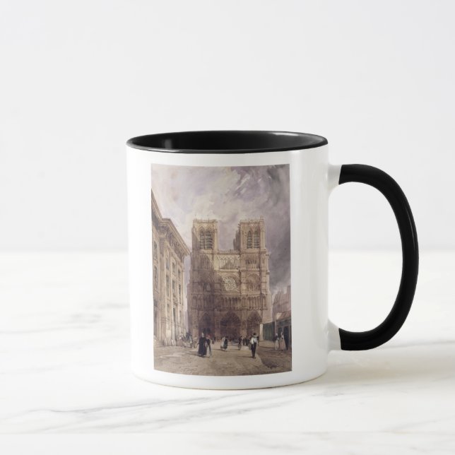 The Cathedral of Notre Dame, Paris, 1836 Mug (Right)