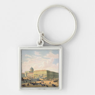 The Catholic Church and Mikhailovskaya Street Keychain
