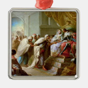 The Catholic King and Queen Metal Ornament