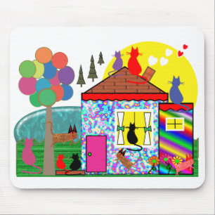 The cats are taking over the house mousepad