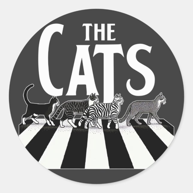 The Cats Classic Round Sticker (Front)