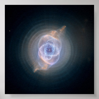 The Cat's Eye Nebula- Dying Star Creates Fant Poster