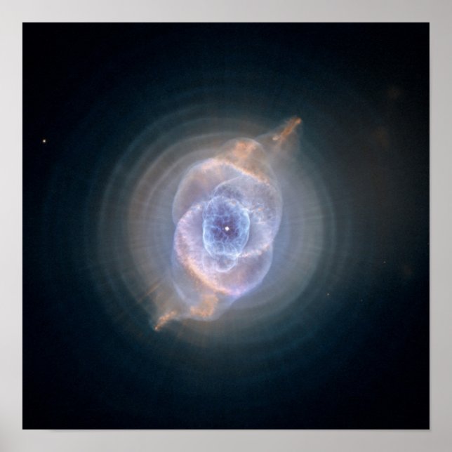 The Cat's Eye Nebula: Dying Star Creates Fantasy-l Poster (Front)