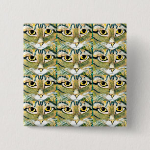 ~The Cats' Eyes Have It ~ Square Badge Button