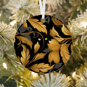 The Cat's Garden Metal Ornament
