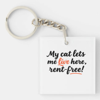 The Cat's House Keychain