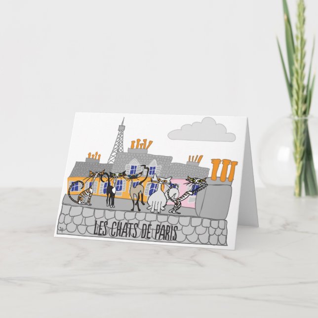 The Cats of Paris greeting card (Front)