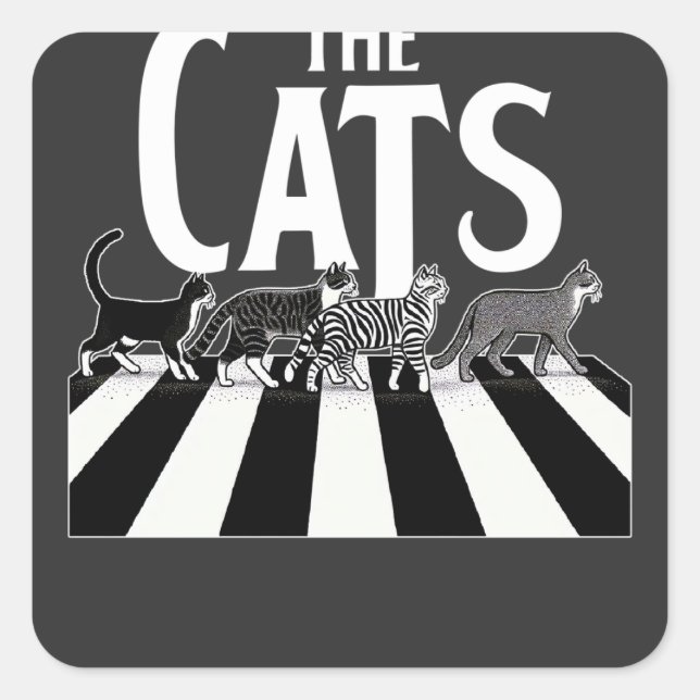 The Cats Square Sticker (Front)