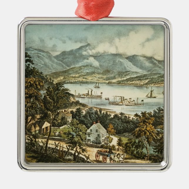 The Catskill Mountains Metal Ornament (Front)
