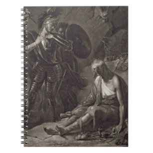 The Cave of Despair, from Spenser, engraved by Val Notebook