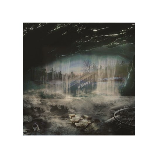 The cave wood wall art