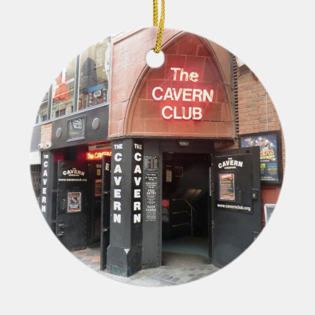 The Cavern Club in Liverpool's Mathew Street Ceramic Ornament (Front)