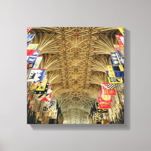 The Ceiling of St. George's Chapel, Windsor Canvas Print (Front)