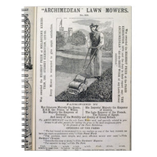 The Celebrated 'Archimedean' Lawn Mowers, from the Notebook