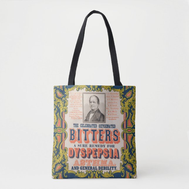 The Celebrated Oxygenated Bitters Tote Bag (Front)