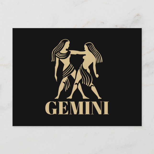 The Celestial Astrology Horoscope Gemini Sign Postcard (Front)