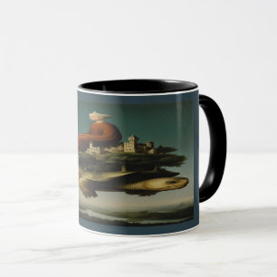 The Celestial Voyager Surreal Art Mug