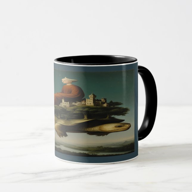 The Celestial Voyager Surreal Art Mug (Front Right)