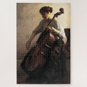 The Cellist (by Joseph DeCamp) Jigsaw Puzzle