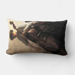 The Cellist (by Joseph DeCamp) Lumbar Pillow