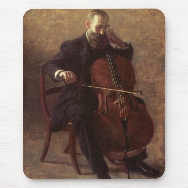 The Cello Player Mouse Pad (Front)