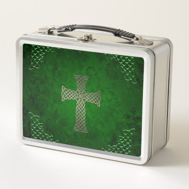 The celtic cross metal lunch box (Front)