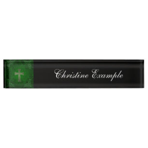 The celtic cross nameplate