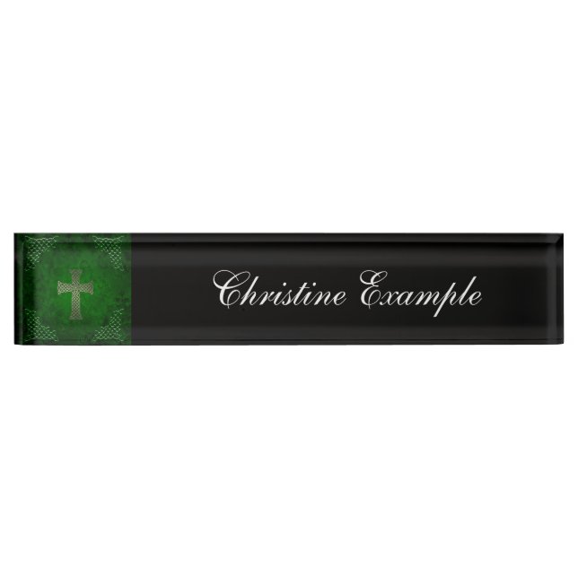 The celtic cross nameplate (Front)