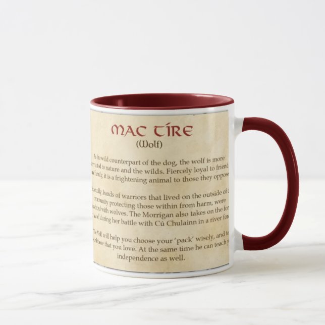 The Celtic Wolf Mug (Right)