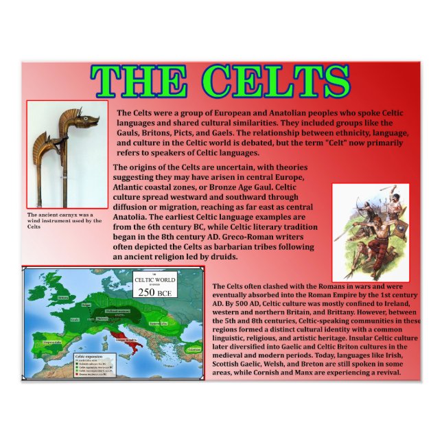 The Celts Photo Print (Front)