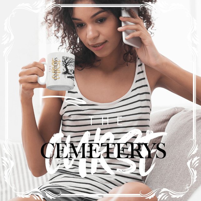 The Cemeterys Curse Coffee Mug (The Cemeterys Curse cover from The Beekeeper Store)