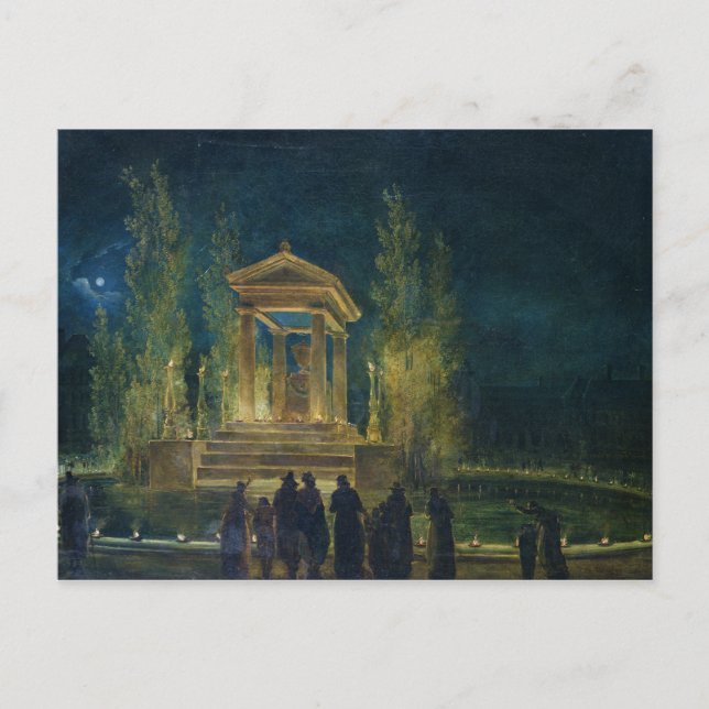 The Cenotaph of Jean Jacques Rousseau Postcard (Front)