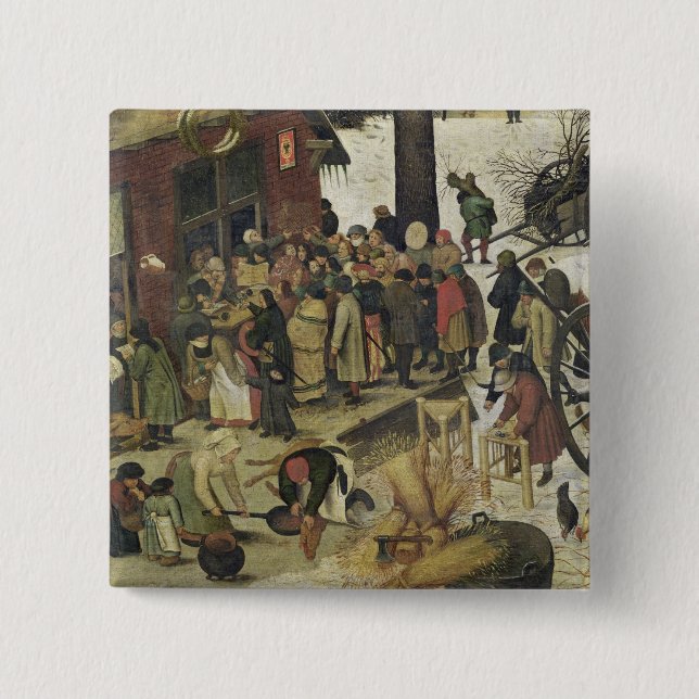 The Census at Bethlehem 2 Inch Square Button (Front)